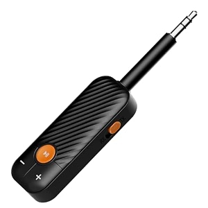 sounce bluetooth transmitter receiver 2-in-1 bluetooth 54 audio adapter wireless 35mm aux wireless 54 adapter for home car airplane pc tv speakers amp headphones mini portable audio solution
