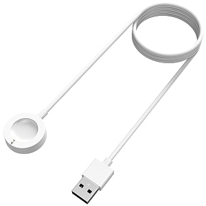 sounce charger compatible with fossil gen 4 gen 5 skagen falster 2 misfit vapor 2 - usb charging cable 33ft 100cm pvc material and copper wire - smartwatch accessorieswhite