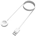 Sounce Charger Compatible with Fossil Gen 4, Gen 5, Skagen falster 2, Misfit Vapor 2 - USB Charging Cable 3.3ft 100cm PVC Material and Copper Wire - Smartwatch Accessories(White)