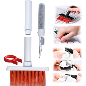 sounce 5-in-1 multi-function laptop cleaning brushkeyboard cleaning kitgadget cleaning kit gap duster key-cap puller for laptop keyboard and earphones