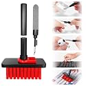 Sounce Cleaning Soft Brush Keyboard Cleaner 5-in-1 Multi-Function Computer Cleaning Tools Kit Corner Gap Duster Keycap Puller for Bluetooth Earphones Lego Laptop AirPods Pro Camera Lens (Black)