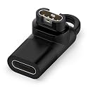 Sounce Garmin Watch Charger to Type C Adapter, Compatible with Garmin Fenix 7/ 7S/7X /6 /6S /6X /5/5 Plus /5X /5X Plus /5S /5S Plus, Instinct 2/2S /Tide/Tactical, Forerunner, Vivomove