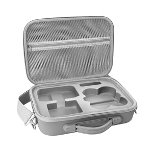 sounce hard shell carrying case for neo drone  premium pu travel storage bag compatible with neo drone rc-n3 remote controller neo intelligent flight batteries grey
