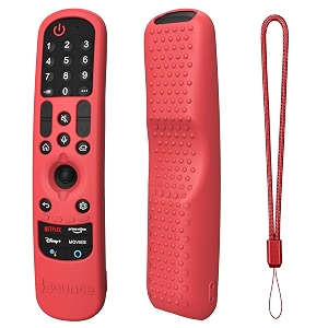 sounce silicone remote cover compatible with lg tv lg an-mr21ga 2021mr22ga 2022mr23ga 2023 case with loop red remote not included
