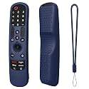 Sounce LG TV Silicone Remote Cover Compatible with LG TV Remote AN-MR21GA (2021) MR22GA (2022) MR23GA (2023) Magic Case with Loop (Blue)