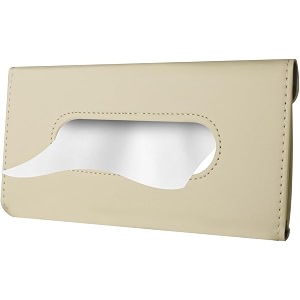 sounce pu leather tissue box holder mask holder rectangular sun visor napkin mask dispenser premium car tissue box for car vehicle beige