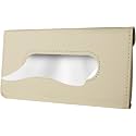 Sounce PU Leather Tissue Box Holder, Mask Holder, Rectangular Sun Visor Napkin, Mask Dispenser, Premium Car Tissue Box for Car, Vehicle (Beige)