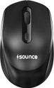 sounce Quantum | SNC-TOD23WLOPTCLMICEBLK Ergonomic Optical Gaming Mouse with 1600 DPI Precision Sensor, Silent Click Buttons, Smooth Scroll Wheel,500mAh Rechargeable Battery for Office Use With Bluetooth