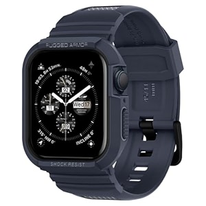 sounce rugged armor bands compatible with apple watch band strap for iwatch series 8 7 6 5 4 3 2 se watch not included 42mm 44mm 45mm  49mm ultra blue