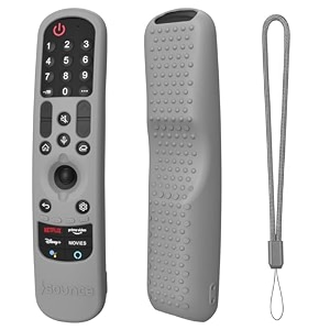 sounce silicone cover case compatible with fire tv stick 3rd gen 2021 alexa voice remote  shockproof full-body silicone sleeve with anti-slip texture grey remote not included