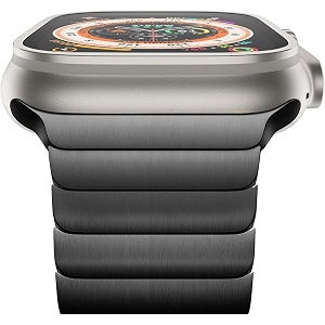 sounce metal stainless steel bands compatible with apple watch strap loop magnetic steel strap for iwatch series 8 7 6 5 4 3 2 se watch not included 42mm 44mm 45mm  49mm ultra black