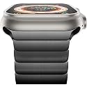 Sounce Metal Stainless Steel Bands Compatible with Apple Watch Strap, Loop Magnetic Steel Strap for iWatch Series 8 7 6 5 4 3 2 SE [Watch NOT Included] (42MM 44MM 45MM / 49MM Ultra, Black)