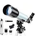 Sounce Telescope Zoom 90X HD Focus Astronomical Refractor with Portable Tripod Stand. High-Power Telescope and Beginners to Explore Moon, Space, Planets, Star, Wildlife Watch Day-Night Sky, Outdoor.