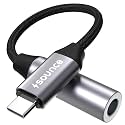 Sounce Type C to 3.5mm Portable Audio Aux Adapter, Connector, Built-in DAC, Braided Cable, Compatible with iPhone 16 Series /15 Series, Galaxy S25/S24 Ultra/S24 & Other Type C Phones