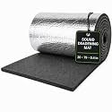 Sound Deadening Mat, 20 x 79 x 0.4 in Aluminum Foil Foam Roll