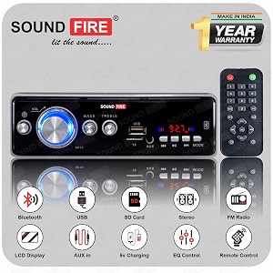 sound fire sf-0010 silver bluetoothusbsdauxfmmp3 car stereo