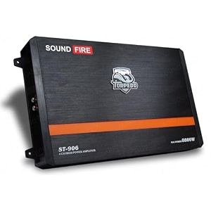 sound fire st-806 4 channel torpedo series 8200w max power output high power mosfet class ab car amplifier