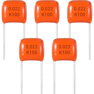 sound harbor orange guitar capacitor for electric guitar bass 022uf 5psc 223