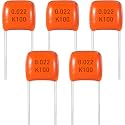 Sound Harbor Orange Guitar Capacitor for Electric Guitar Bass .022uF 5Psc 223