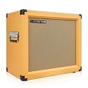 Sound Town 1 x 12 65W Open-Back Guitar Speaker Cabinet, Birch Plywood, Orange Tolex, Wheat Cloth Grille (GUC112OBOR)