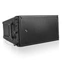 Sound Town ZETHUS Series Dual 8" Powered Line Array Speaker with Class-D Amplifier, DSP, for Lounge, Club, Bar, Theater, Restaurant, Church, Black(ZETHUS-A28PW)