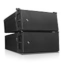 Sound Town ZETHUS Series Pair of Dual 6.5" Powered Line Array Speakers with Class-D Amplifier, DSP, for Lounge, Club, Bar, Theater, Restaurant, Church, Black(ZETHUS-A26PW-PAIR)