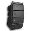 Sound Town ZETHUS Series Powered Line Array Speaker System with Four Dual 6.5-inch Line Array Speakers, One Flying Frame, Black (ZS-A26X4F)