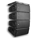 Sound Town ZETHUS Series Powered Line Array Speaker System with Four Dual 10-inch Line Array Speakers, One Flying Frame, Black (ZS-A210X4F)