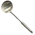 Soup Ladle Stainless Steel Scoop Spoon 304 Stainless Steel Utensils for Cooking with Anti-Scald Design kitchen tool for Soup, Stew, Chili and Gravy Silver 13.58 Inches