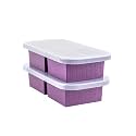 Souper Cubes 2 Cup Silicone Molds for Food, Plum, 2-Pack