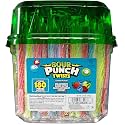 Sour Punch Twists, Sour Candy 6" Individually Wrapped Chewy Candy, 4 Assorted Fruity Flavors