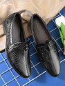 SOURAGYA Men Textured Round Toe Mojaris Loafers