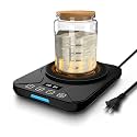 Sourdough Starter Warmer Mat with 24H Timer and Thermostat Control Smart Memory Warming On/Off - Fits Jars Up to 40oz - Perfect for Home Baking (Grape Black)