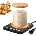Sourdough Starter Warmer Mat, 65-140°F Precise Temp Control,24H Timer,Black