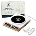 Sourdough Starter Warmer Mat – Precise 1°F Thermostat Control (70–100°F), Smart Memory On/Off – Keeps Starter Active & Consistent – Fits Jars Up to 40oz – Home Baking Essential (White)