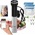 CATTLEMAN WiFi Sous Vide Kit with Vacuum Bags & Pump, 1000W, IPX7, Portable