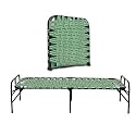 South Whales Single Folding Bed Cot - 3X6 Feet Portable Bed for Adults, Lightweight &amp; Durable Synthetic Niwar with 1 Year Warranty Virgin Niwar 3X6 Feet (Virigin Bed)
