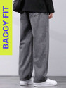 SOUTHEE Loose Fit Men Grey Jeans