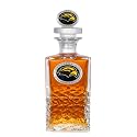 Southern Mississippi University Heritage Decanter with 3D Stopper | 25 OZ Liquor Pourer | Expertly Crafted Pewter Glass