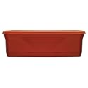 Southern Patio Medallion Hanging Windowsill Box Planter, Terracotta, 36 in
