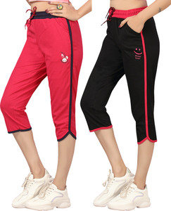 southtree women pink black capri