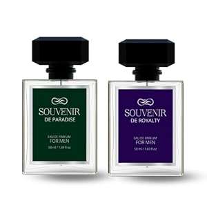 paradise amp royalty perfume gift set  50ml each  premium long-lasting eau de parfum  100ml for men