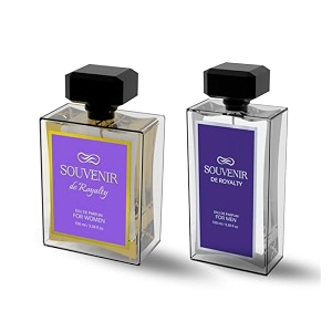 souvenir de care- day gift hamper set of 2 paradise spicy woodylong-lasting lab tested 100 ml each eau de parfum - 200 ml for men amp women
