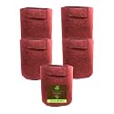 Sow and Grow 400 GSM Eco Friendly Geo Fabric Plant Grow Bag Suitable for Terrace and Flowers Vegetable Gardening 10x10 inch Pack of 5