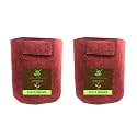 Sow and Grow 400 GSM Eco Friendly Geo Fabric Plant Grow Bag Suitable for Terrace and Flowers Vegetable Gardening 15X15 inch Pack of 2