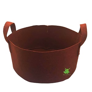 sow and grow geo fabric grow bag for vegetables like carrot radish beet broccoli cauliflower herbs flowers  heavy duty 500 gsm  for terrace garden  size 24 x 12 inches