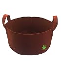 Sow and Grow Geo Fabric Grow Bag for Vegetables Like Carrot, Radish, Beet, Broccoli, Cauliflower, Herbs, Flowers || Heavy Duty 500 GSM || for Terrace Garden || Size 24 X 12 Inches