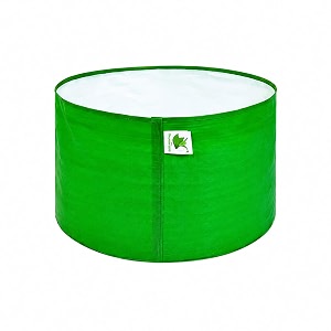sow and grow hdpe uv protected 270 gsm round grow bags for terrace and backyard gardening planters for vegetable flower herbs and fruits green color reusable plant bags 9x6 inch 1