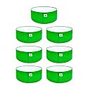 Sow and Grow HDPE UV Protected 270 GSM Round Grow Bags for Terrace and Backyard Gardening Planters for Vegetable, Flower, Herbs and Fruits Green Color, Reusable Plant Bags (12x6 INCH, 8)
