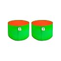 Sow and Grow HDPE UV Protected 270 GSM Round Grow Bags for Terrace and Backyard Gardening Planters for Vegetable, Flower, Herbs and Fruits Green Color, Reusable Plant Bags (24x24 INCH, 2)